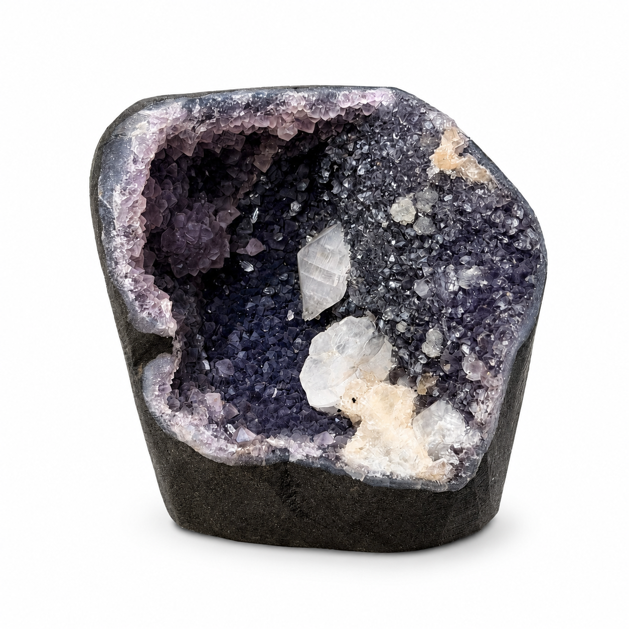 Amethyst and Calcite Geode