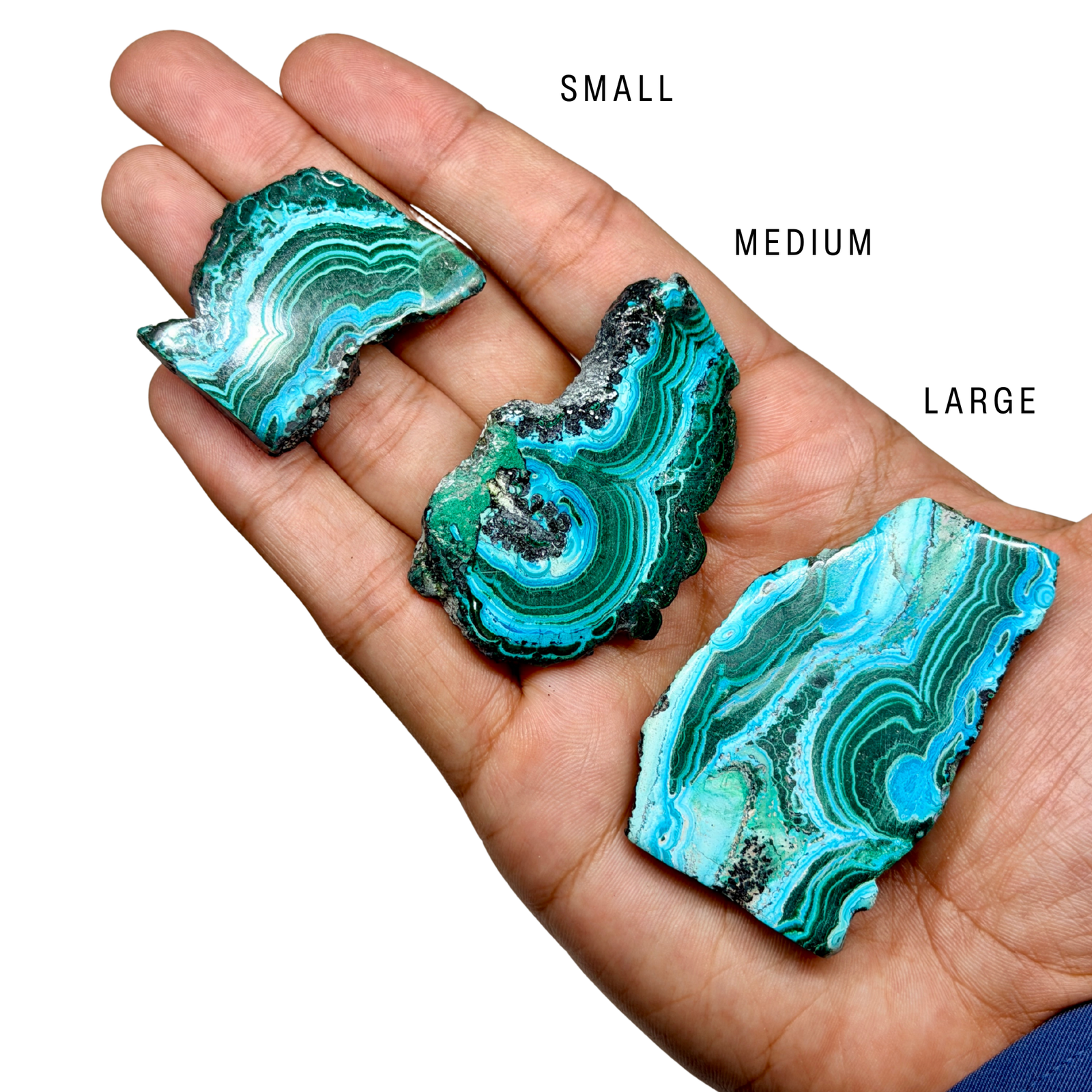 Chrysocolla Malachite Slices