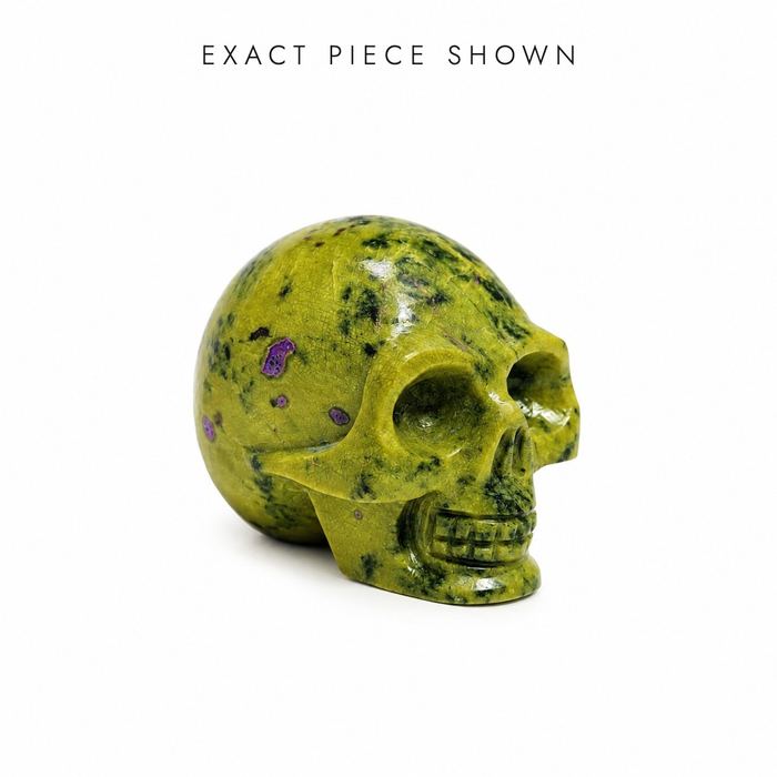 165 g Atlantisite Skull Carving