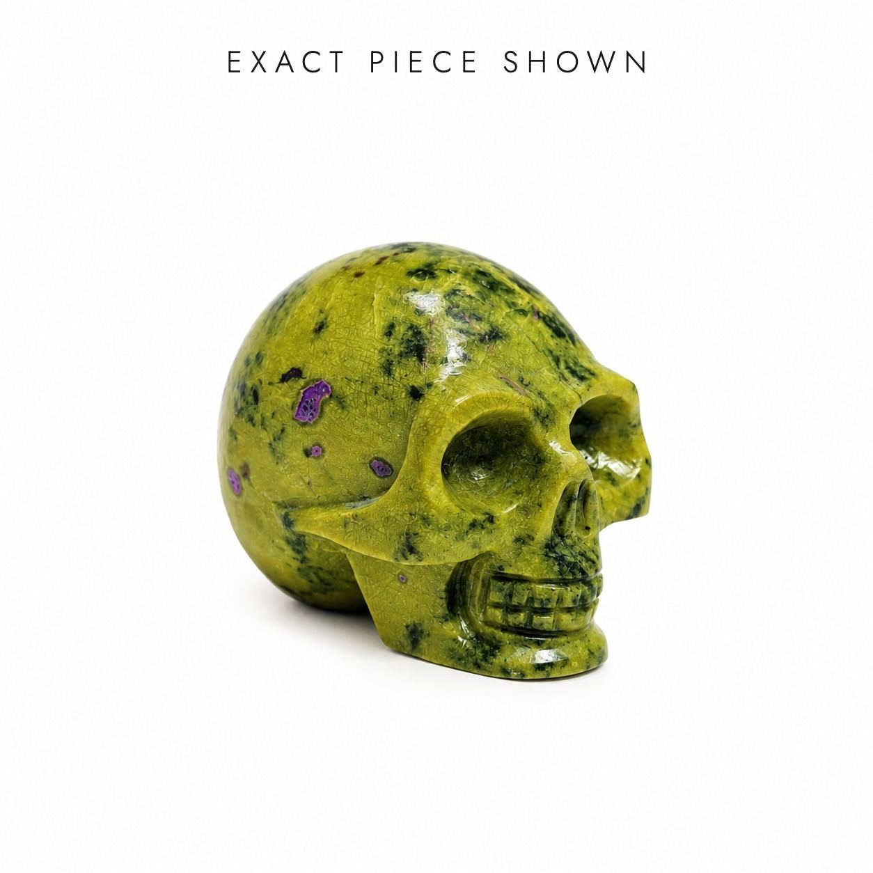 165 g Atlantisite Skull Carving