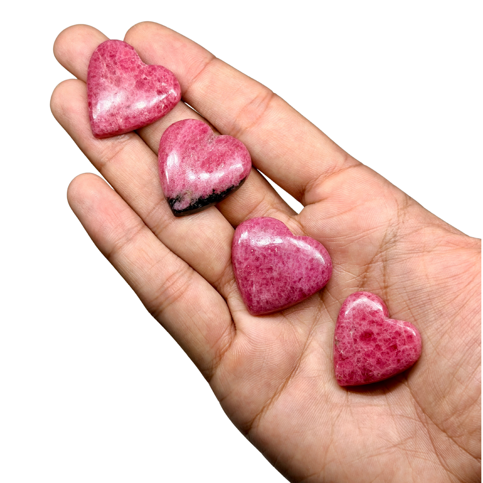 AAA Rhodonite Gel Mini Heart