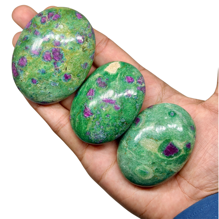 AAA Ruby Fuchsite Palmstone