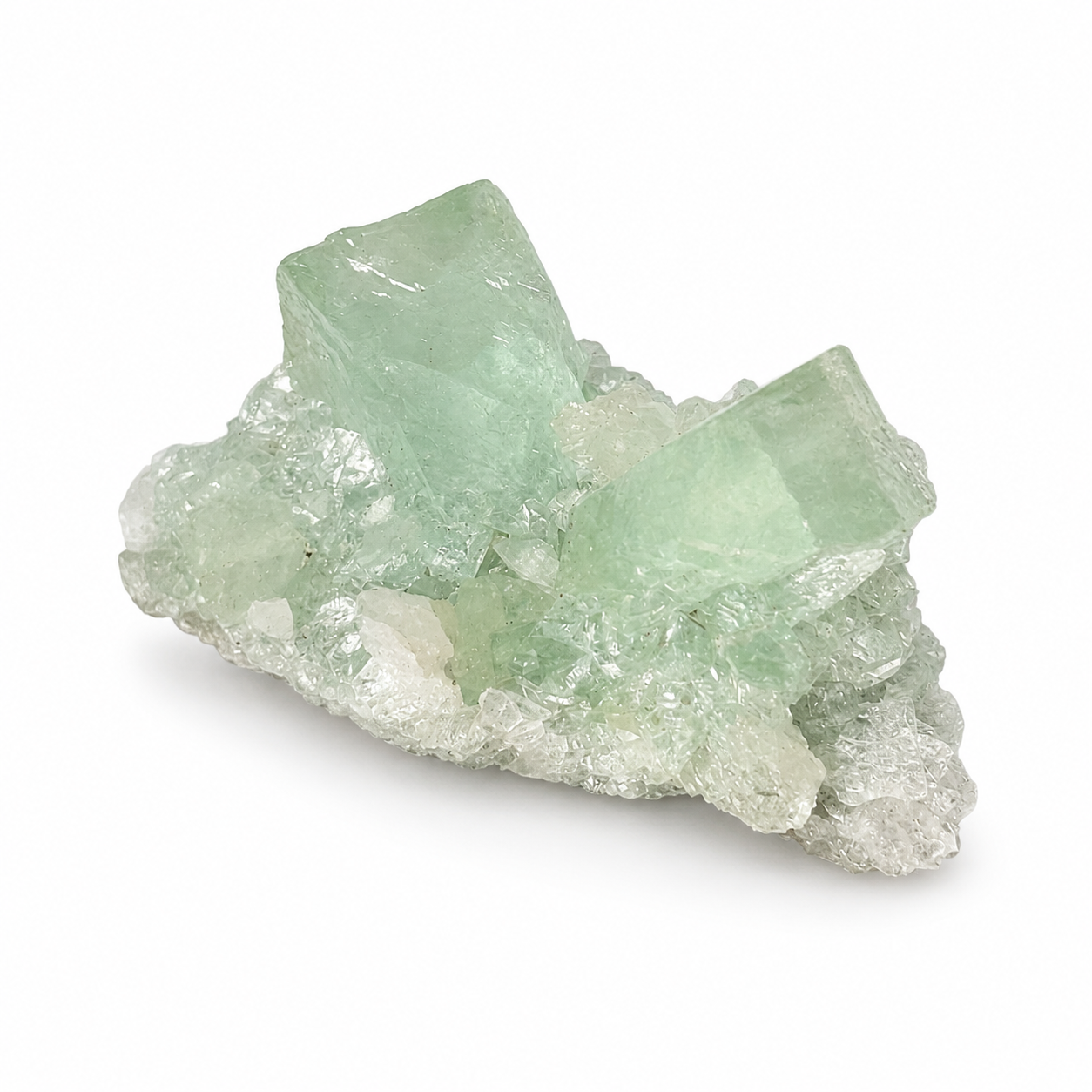 Green Apophyllite Cluster #19