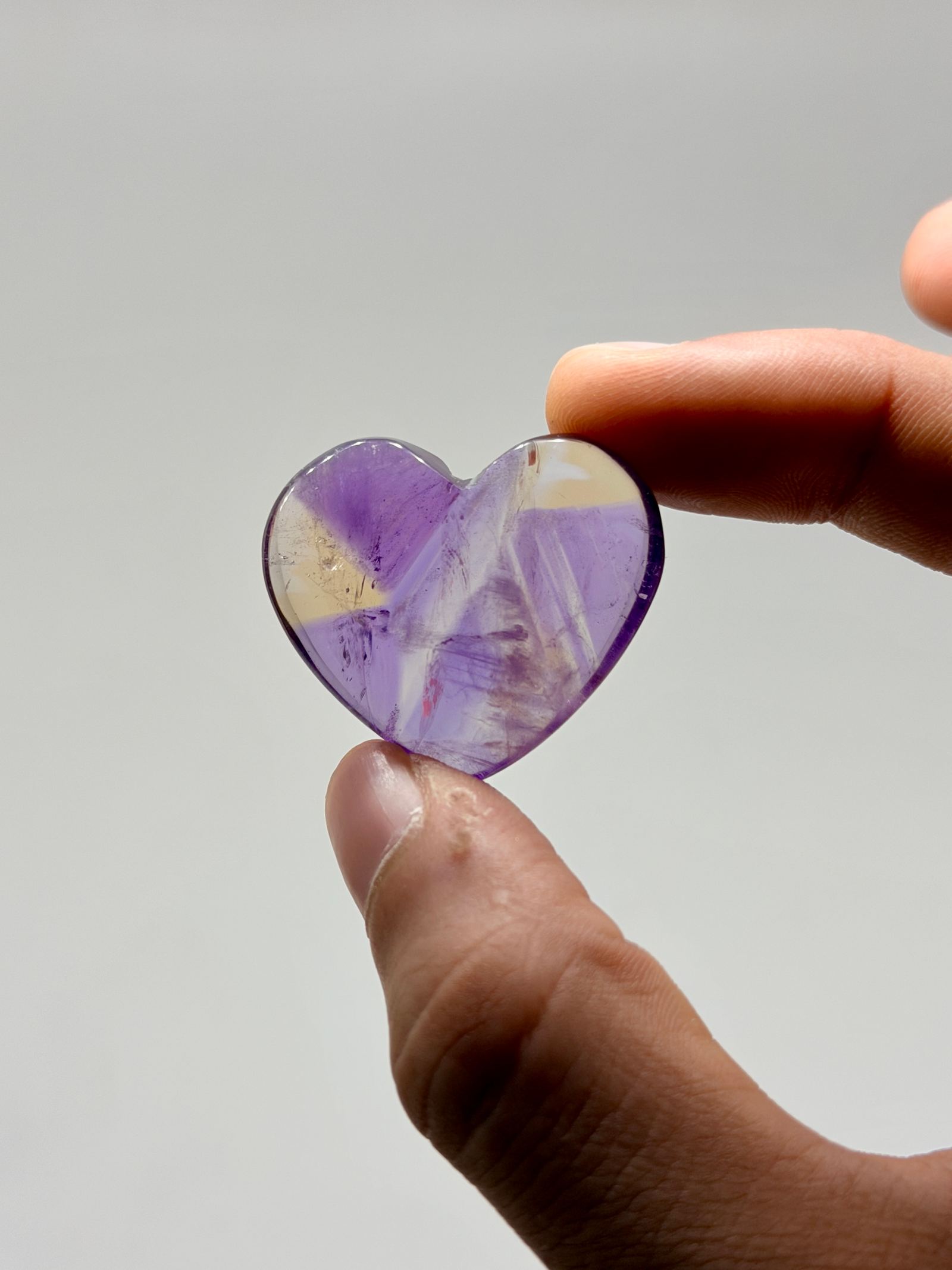 Ametrine Mini Heart