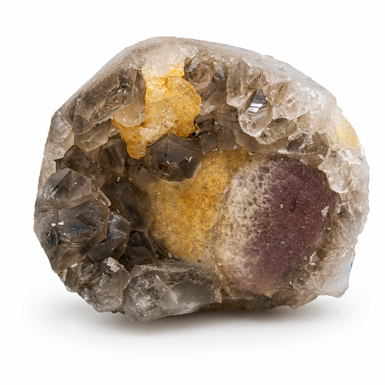 Purple & Yellow Botryoidal Fluorite Cluster No. 11
