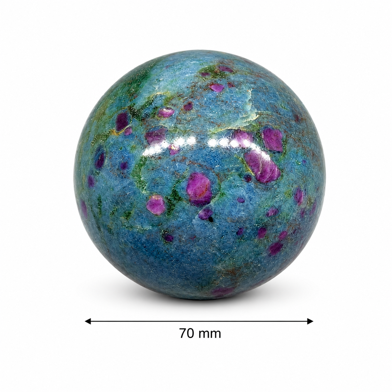Ruby in Kyanite Sphere #3