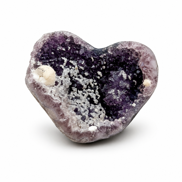 Amethyst Geode Heart