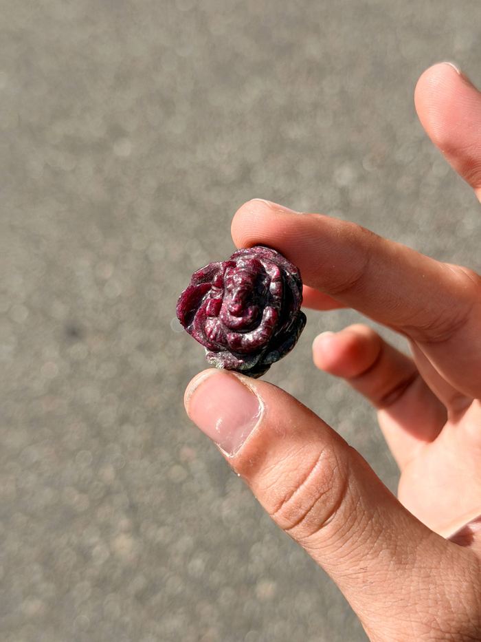 Ruby in Zoisite Ganesha Carving