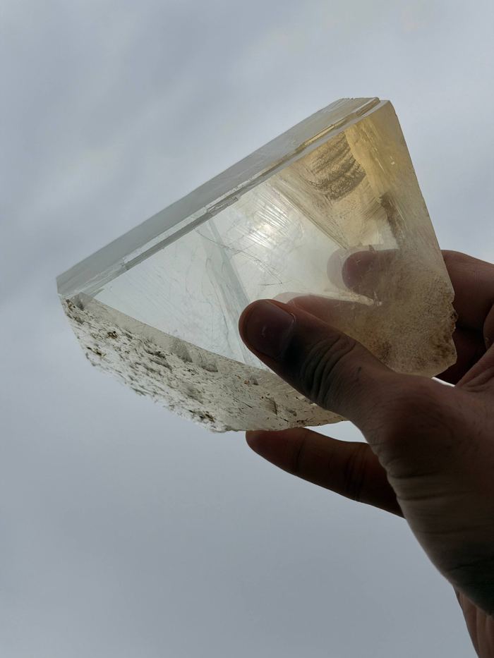Iceland Spar Calcite Crystal Specimen