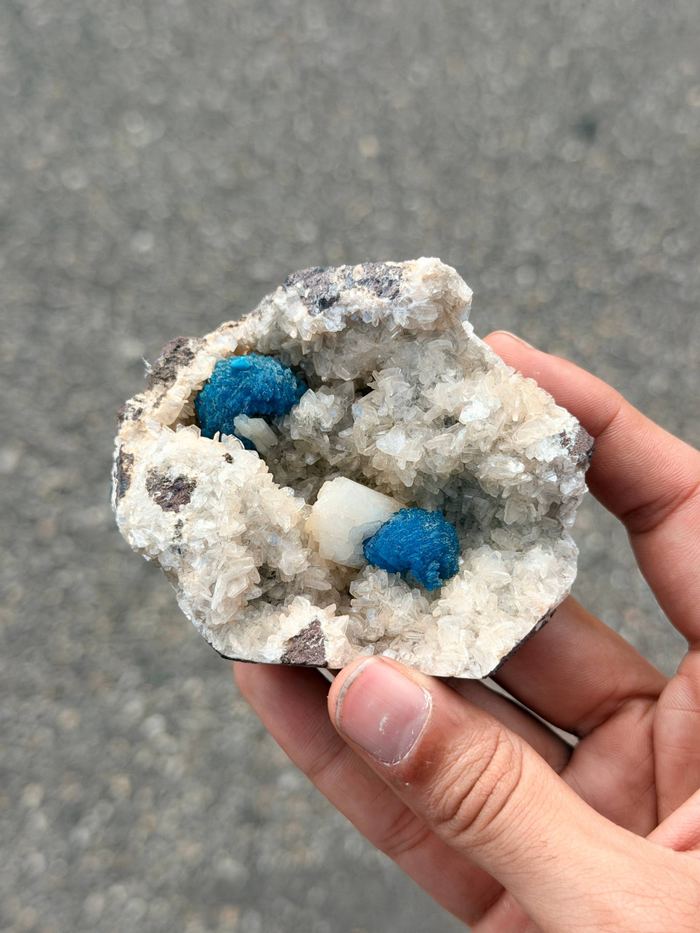 Cavansite on Heulandite with Stilbite Specimen