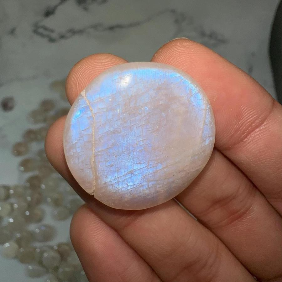 Tanzanian Moonstone Flatstone Cabochon (1PC)