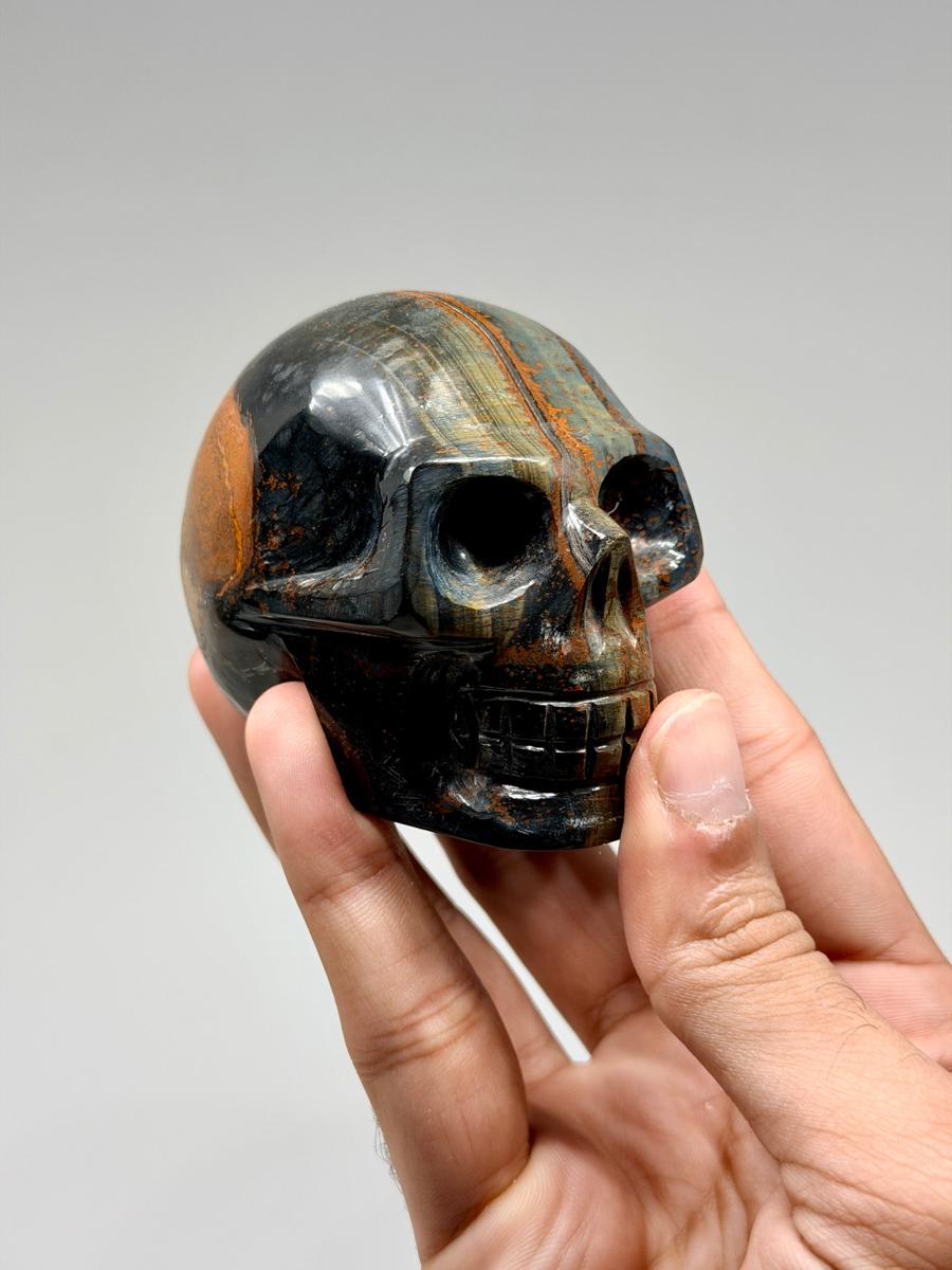 Blue Tiger Eye Skull (1kg)